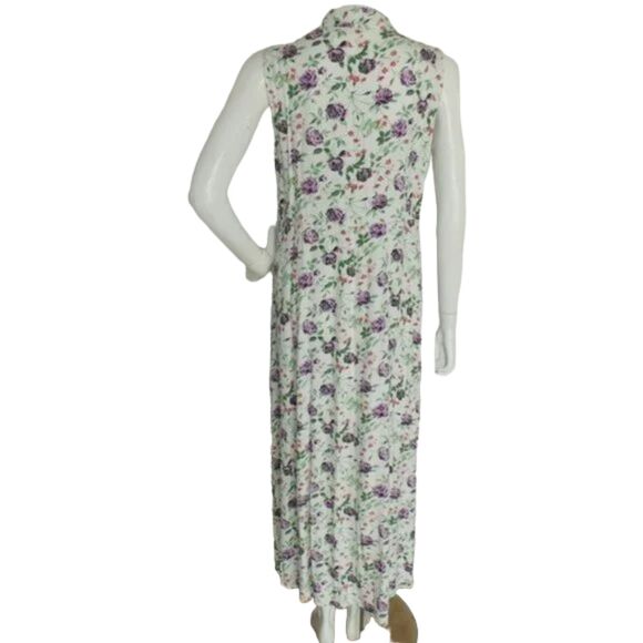 ORIGINAL ISLAND SPORT Dress, 12, White/Red & purple flower, Maxi, Sleeveless - Picture 8 of 13